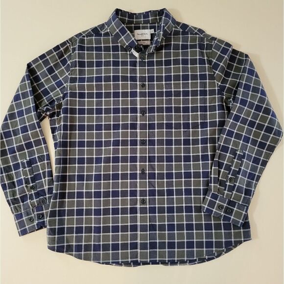 Goodfellow & Co. Men's Mountain Spruce Plaid Button-Down Shirt NWOT - Picture 2 of 12